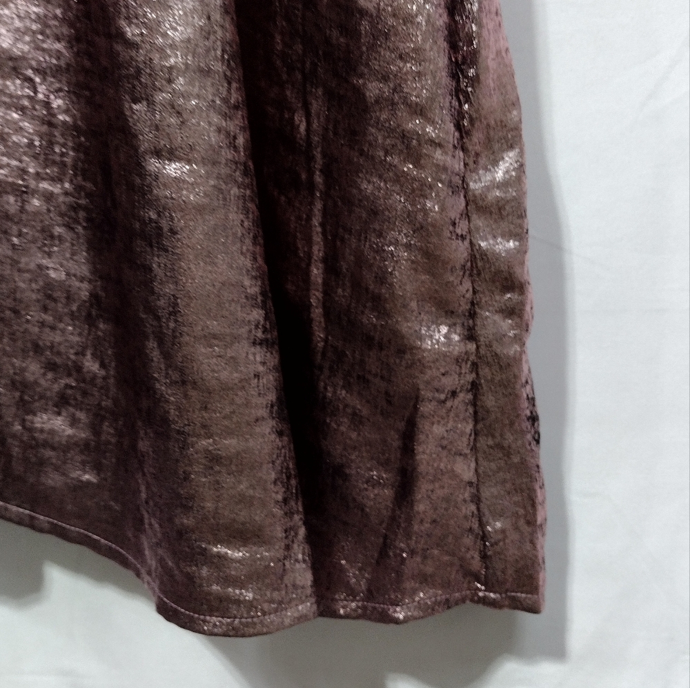 NWT Lane Bryant Blouson-Sleeve Surplice Metallic Midi Dress Women's 22/24 Rose - Picture 5 of 14